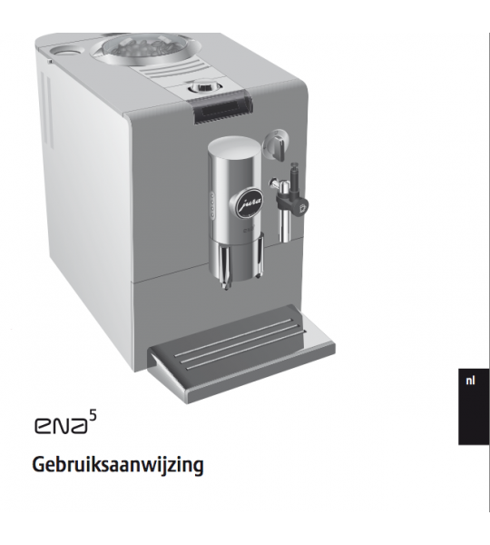 Gebruiksaanwijzing Jura Impressa ENA 5