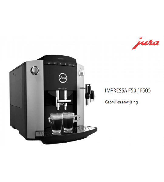 Gebruiksaanwijzing Jura Impressa F50